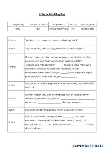 Haiwan Sekeliling Kita