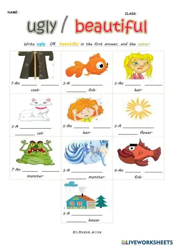 Super Minds Unit 2 : Adjectives (Ugly Beautiful 2)