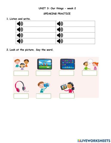 Our Things-Pronunciation 2