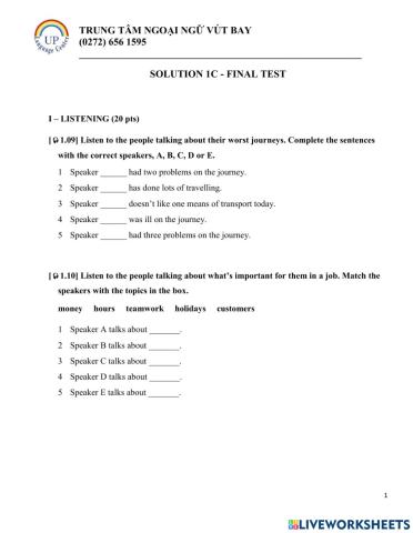 Solution elementary unit 7-10