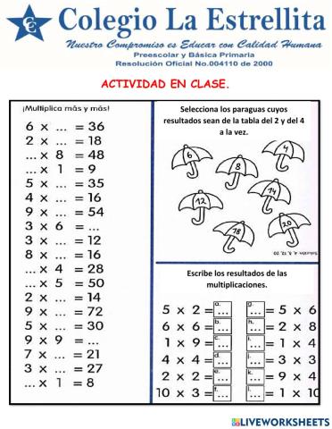 Multiplicaciones