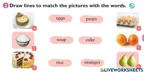 Draw line Match the picture