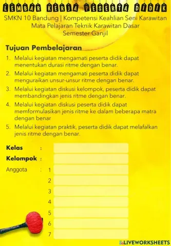 LKPD Teknik Membaca Ritme