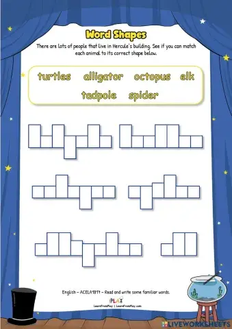 The Magnificent Hercules Quick - Word Shapes