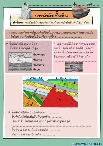 การลำดับชั้นหิน