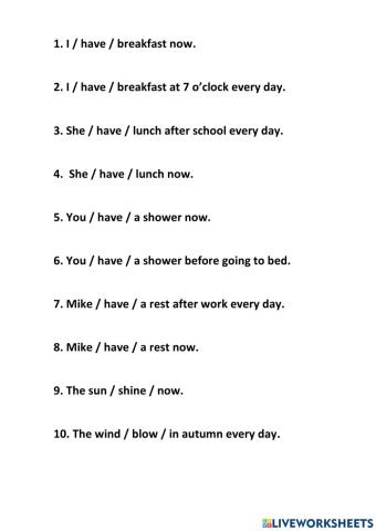 Present Simple vs Present Continuous