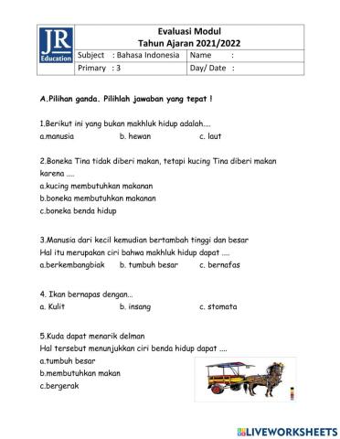 Evaluasi module 1 BI P3