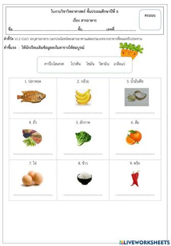 สารอาหาร