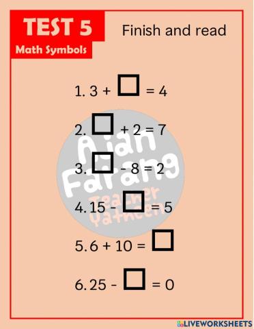 Teas:Math symbols