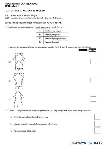 RBT T1 Reka Bentuk Fesyen