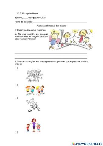 Avalação de filosofia