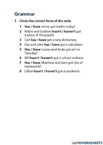 Choose the Correct Option