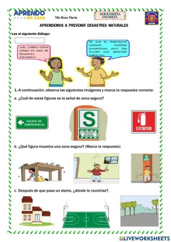 Aprendemos aprevenir desastres naturales