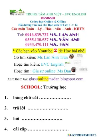 School - Trường học