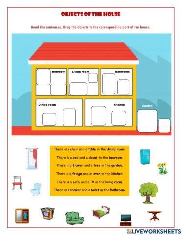 Objects in the house