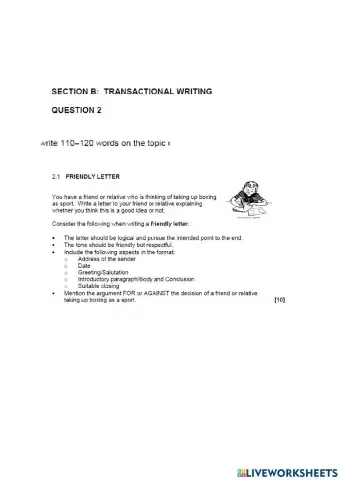 English paper 3 part 2  Essay writing