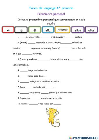 Pronombres personales