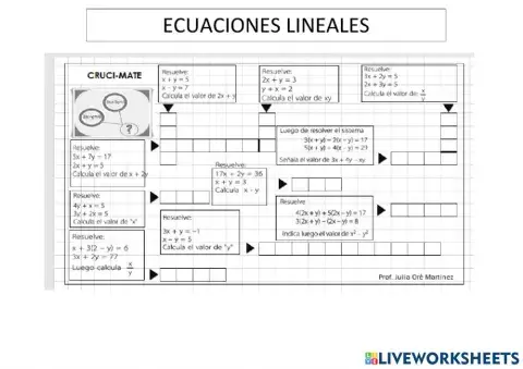 Ecuaciones Lineales