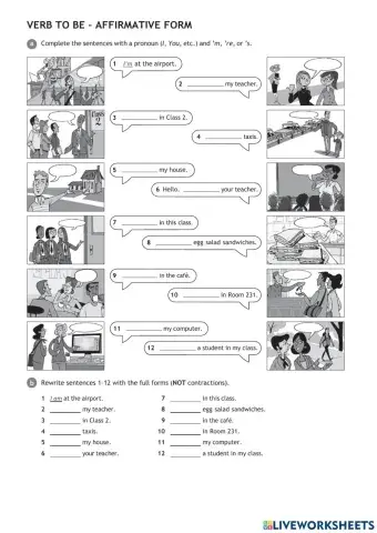 Verb to be - Affirmative