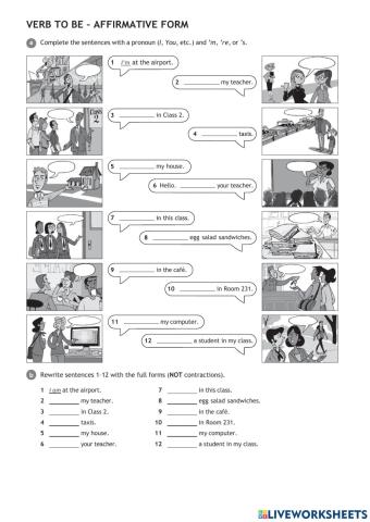 Verb to be - Affirmative