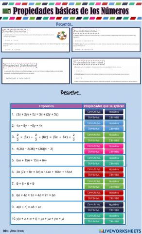 Propiedades de los números