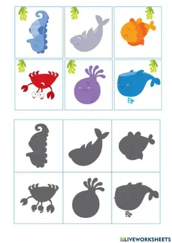 Jogo das sombras fundo do mar