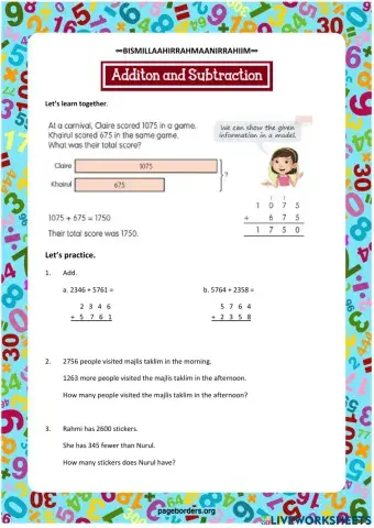 Addition and Subtraction