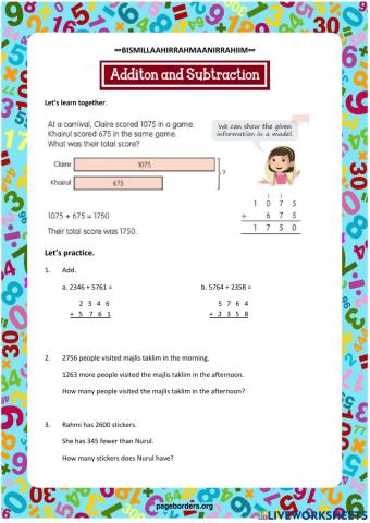 Addition and Subtraction