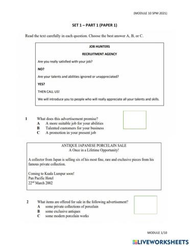 Module 1.10(paper 1-part 1)