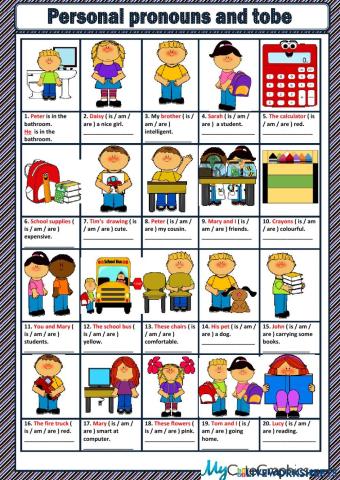 Tobe and personal pronouns (subject)