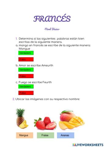 Frances, nivel basico