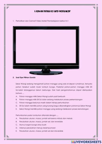 LKPD 1.1 Pertumbuhan dan Perkembangan