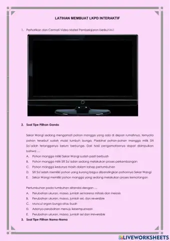 LKPD 1 Pertumbuhan dan Perkembangan