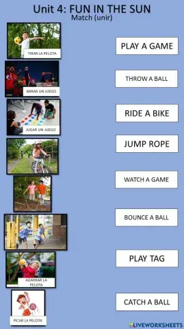 Unit 4: Fun in the sun