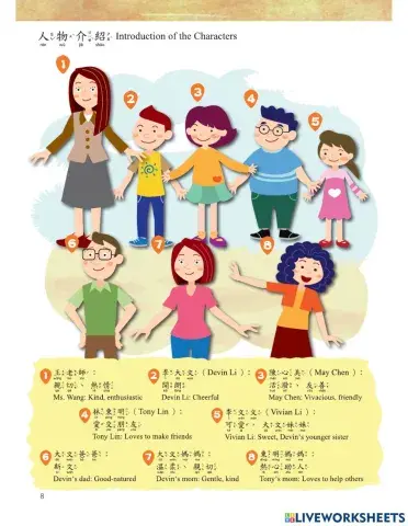 Let's learn Chinese Book 3 characters