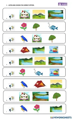 Outdoor Vocabulary 1