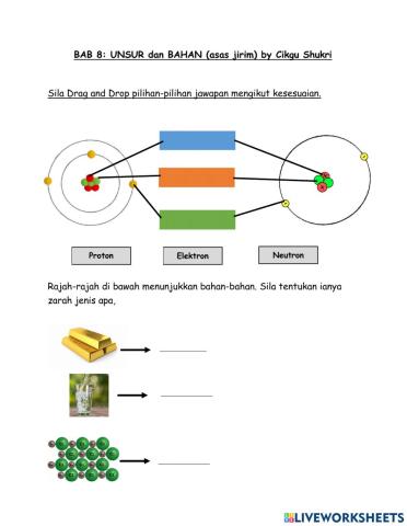 Bab 8: Unsur dan Bahan (Asas jirim)