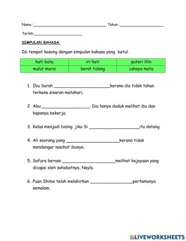 Simpulan bahasa