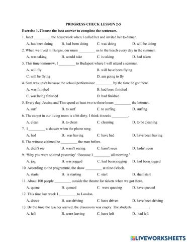 Progress Check 5 for IN2