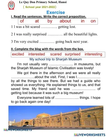 Exercise - Feeling + Adj