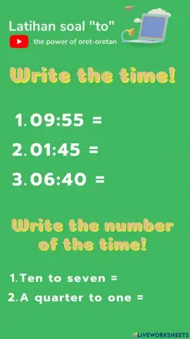 Time (penggunaan to)