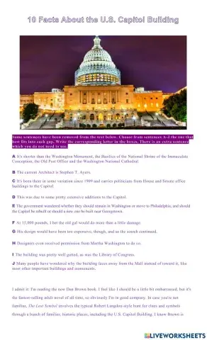 10 Facts About the U.S. Capitol Building