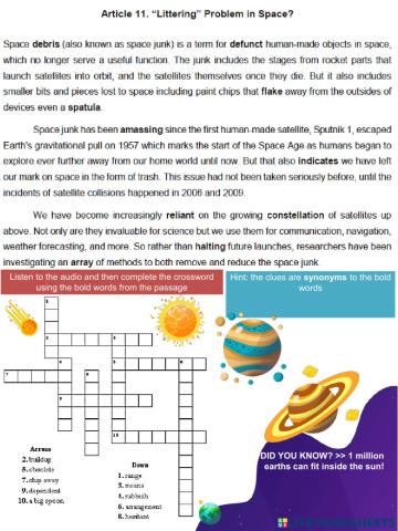 -Littering-, Problem In Space?