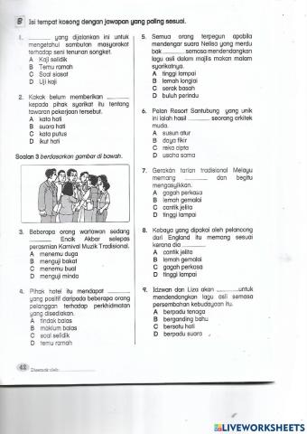 Bahasa Melayu Tahun 6