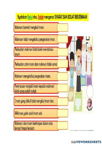 Syarat sah solat jemaah