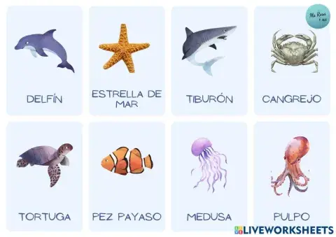 Animales del mar