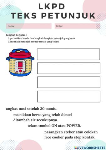 LKPD BINDO Teks Petunjuk