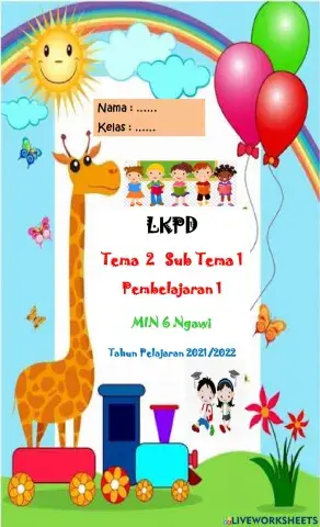 LKPD Tema 2 Sub Tema 1 Pembelajaran 1