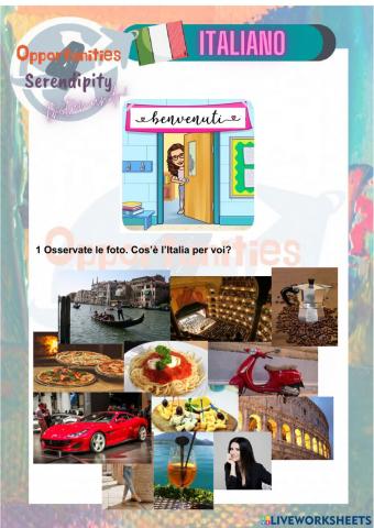 Progetto italiano Clase 1