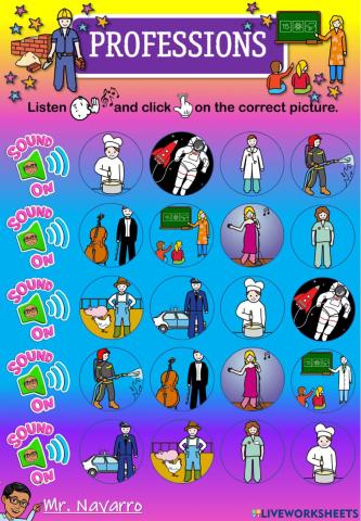 Professions (Listen and click)
